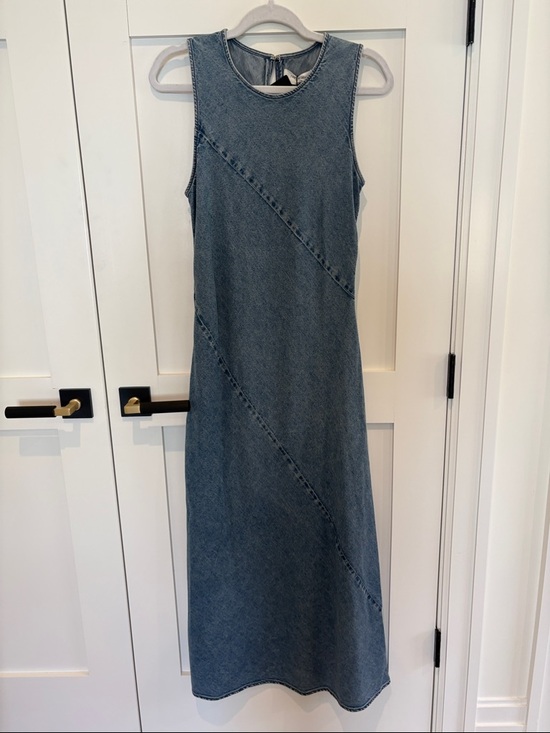 rag & bone Dresses & Skirts - rag & bone Sleeveless Denim Maxi Dress - Blue